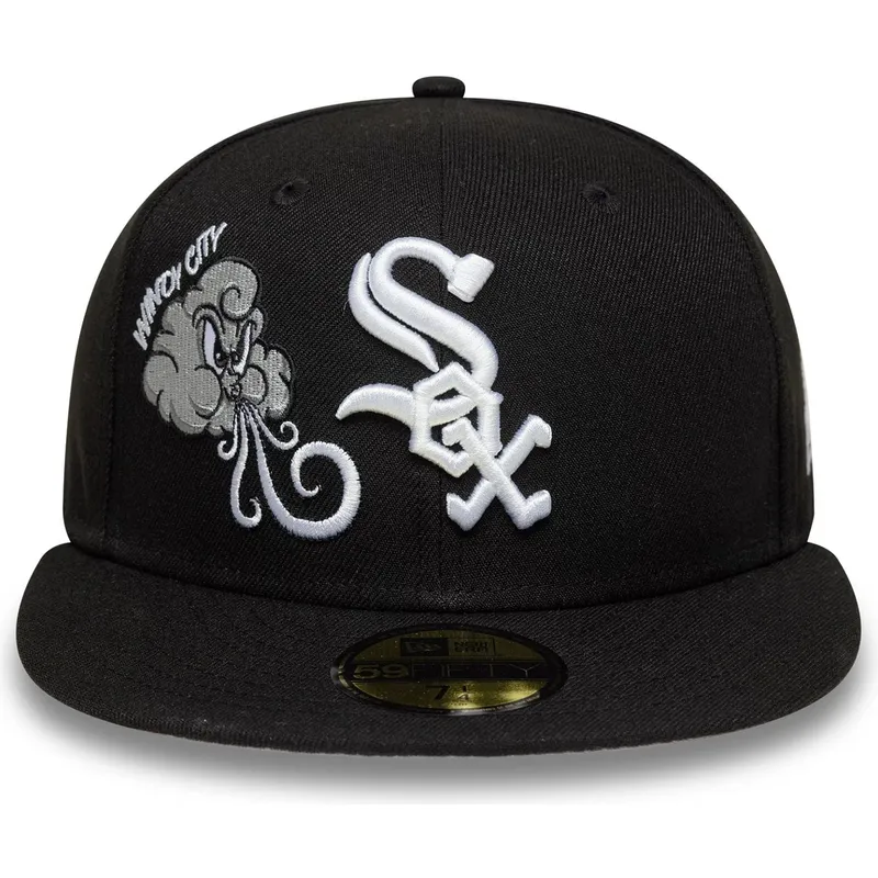 kapa-ravna-crna-prilagodena-59fifty-food-icon-windy-city-chicago-white-sox-mlb-new-era