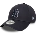 kapa-zaobljena-mornarsko-plava-podesiv-9forty-team-outline-new-york-yankees-mlb-new-era