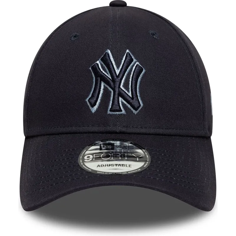kapa-zaobljena-mornarsko-plava-podesiv-9forty-team-outline-new-york-yankees-mlb-new-era