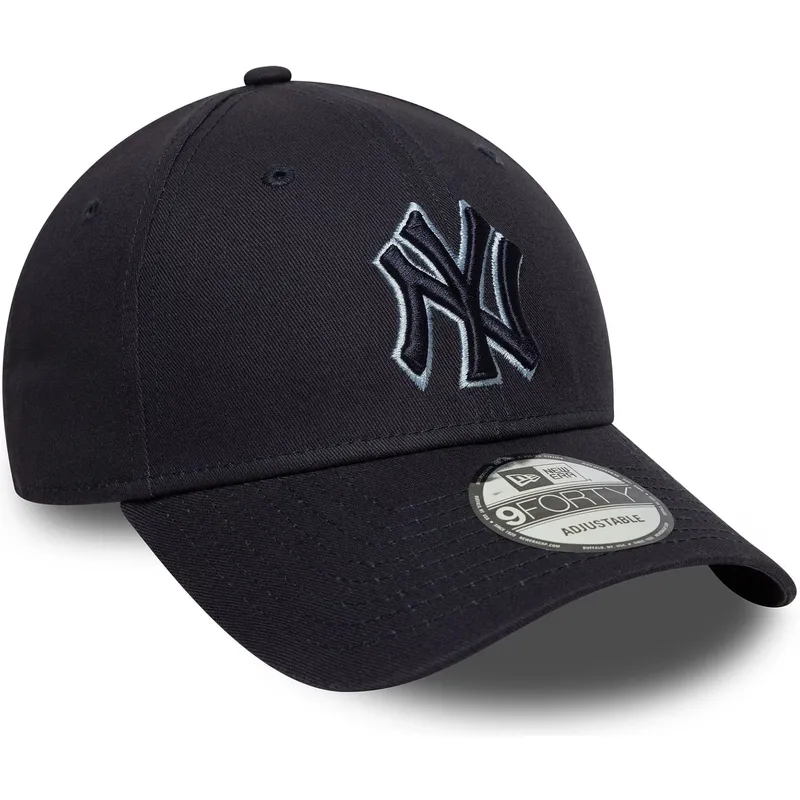 kapa-zaobljena-mornarsko-plava-podesiv-9forty-team-outline-new-york-yankees-mlb-new-era