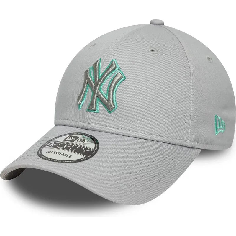 kapa-zaobljena-siva-podesiv-9forty-team-outline-new-york-yankees-mlb-new-era