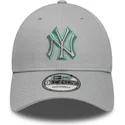 kapa-zaobljena-siva-podesiv-9forty-team-outline-new-york-yankees-mlb-new-era
