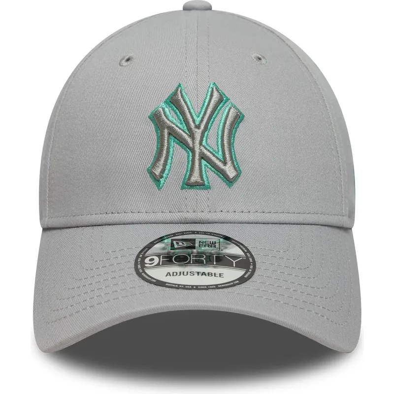 kapa-zaobljena-siva-podesiv-9forty-team-outline-new-york-yankees-mlb-new-era