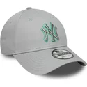 kapa-zaobljena-siva-podesiv-9forty-team-outline-new-york-yankees-mlb-new-era