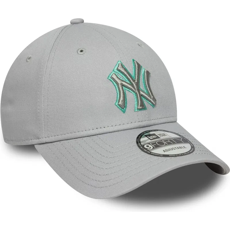 kapa-zaobljena-siva-podesiv-9forty-team-outline-new-york-yankees-mlb-new-era