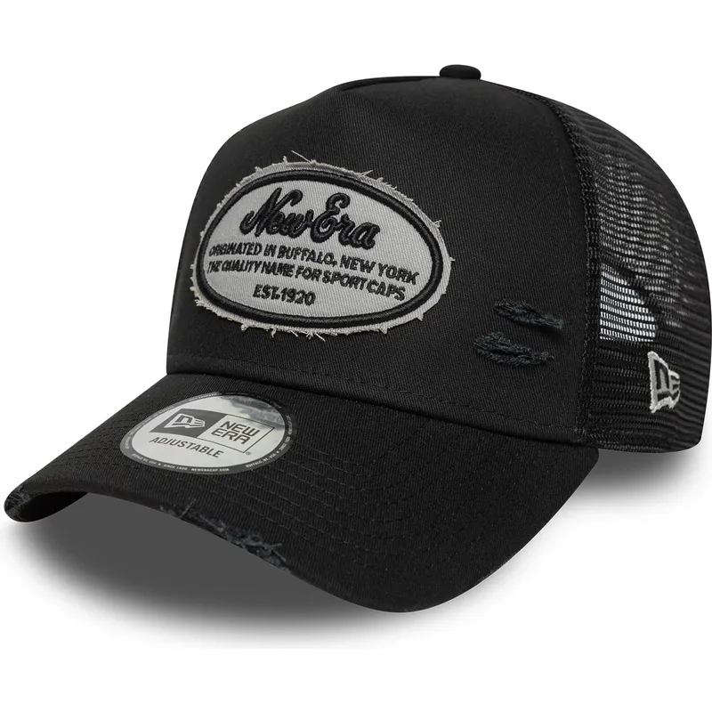 kapa-zaobljena-crna-snapback-a-frame-oval-distress-patch-new-era