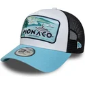 new-era-monaco-french-riviera-a-frame-summer-white-black-and-blue-trucker-hat