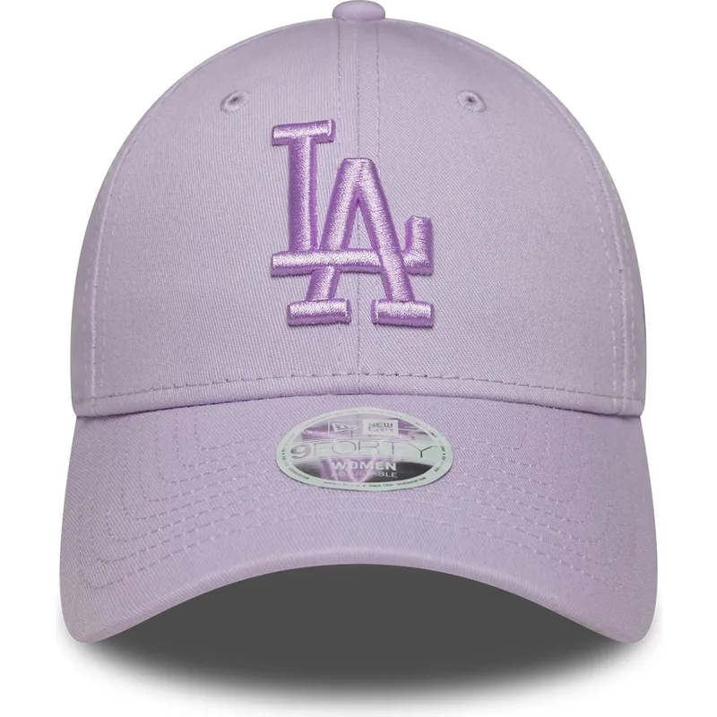 kapa-zaobljena-ljubicasta-podesiv-9forty-league-essential-los-angeles-dodgers-mlb-new-era