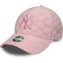kapa-zaobljena-ruzicasta-podesiv-9forty-floral-towelling-new-york-yankees-mlb-new-era