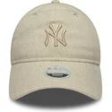 kapa-zaobljena-bez-podesiv-9twenty-linen-new-york-yankees-mlb-new-era