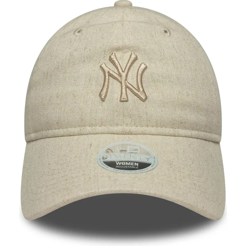 kapa-zaobljena-bez-podesiv-9twenty-linen-new-york-yankees-mlb-new-era