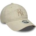 kapa-zaobljena-bez-podesiv-9twenty-linen-new-york-yankees-mlb-new-era