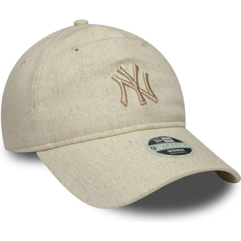 kapa-zaobljena-bez-podesiv-9twenty-linen-new-york-yankees-mlb-new-era