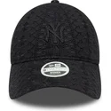 new-era-curved-brim-women-black-logo-9twenty-broderie-new-york-yankees-mlb-black-adjustable-cap