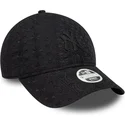 new-era-curved-brim-women-black-logo-9twenty-broderie-new-york-yankees-mlb-black-adjustable-cap