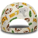 new-era-curved-brim-youth-9forty-all-over-print-safari-beige-adjustable-cap