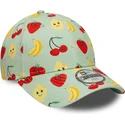 kapa-zaobljena-zelena-podesiv-za-djecu-9forty-all-over-print-fruit-new-era