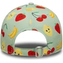 kapa-zaobljena-zelena-podesiv-za-djecu-9forty-all-over-print-fruit-new-era
