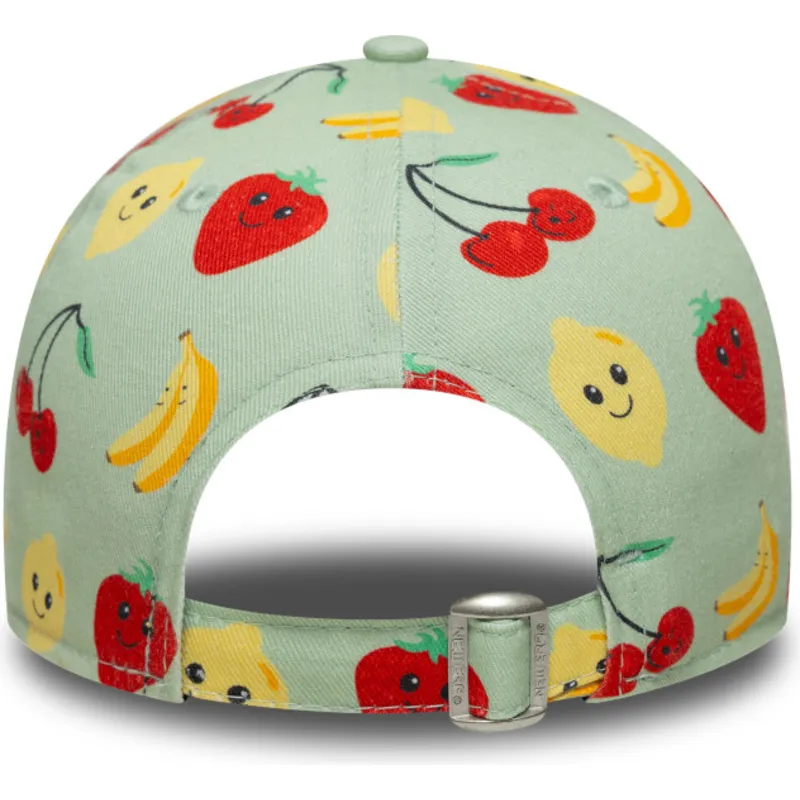 kapa-zaobljena-zelena-podesiv-za-djecu-9forty-all-over-print-fruit-new-era