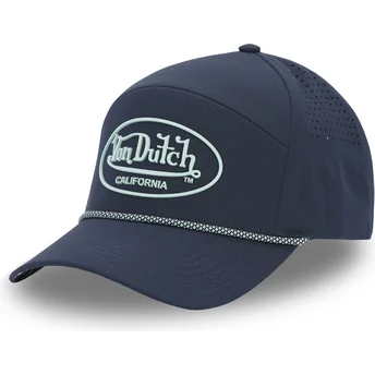 Von Dutch Curved Brim CORD01 Navy Blue Adjustable Cap