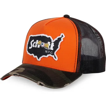 Cap zaobljena orange snapback Von Dutch