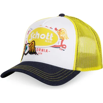 Kape zaobljena žuta snapback , PATCH Von Dutch