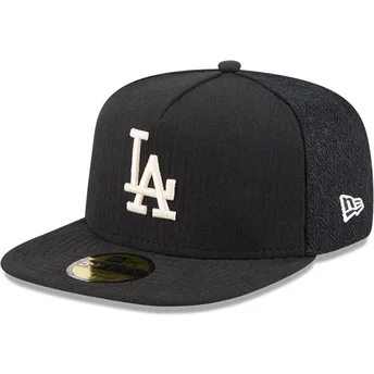 New Era Flat Brim 59FIFTY Day A Frame Los Angeles Dodgers MLB Black Fitted Cap