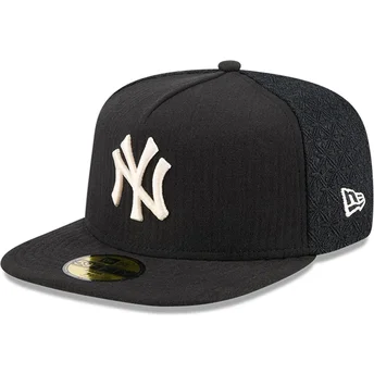 New Era Flat Brim 59FIFTY Day A Frame New York Yankees MLB Black Fitted Cap