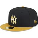 new-era-flat-brim-golden-logo-59fifty-day-new-york-yankees-mlb-black-and-yellow-fitted-cap