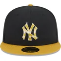 new-era-flat-brim-golden-logo-59fifty-day-new-york-yankees-mlb-black-and-yellow-fitted-cap