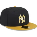 new-era-flat-brim-golden-logo-59fifty-day-new-york-yankees-mlb-black-and-yellow-fitted-cap