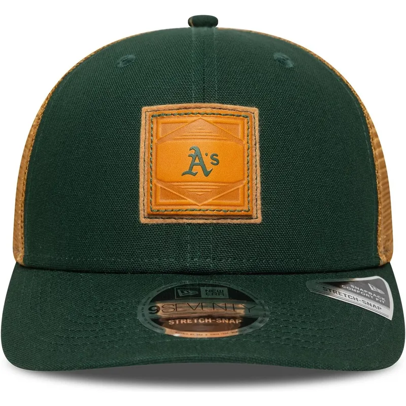 kapa-zaobljena-zelena-snapback-9seventy-stretch-snap-debossed-oakland-athletics-mlb-new-era