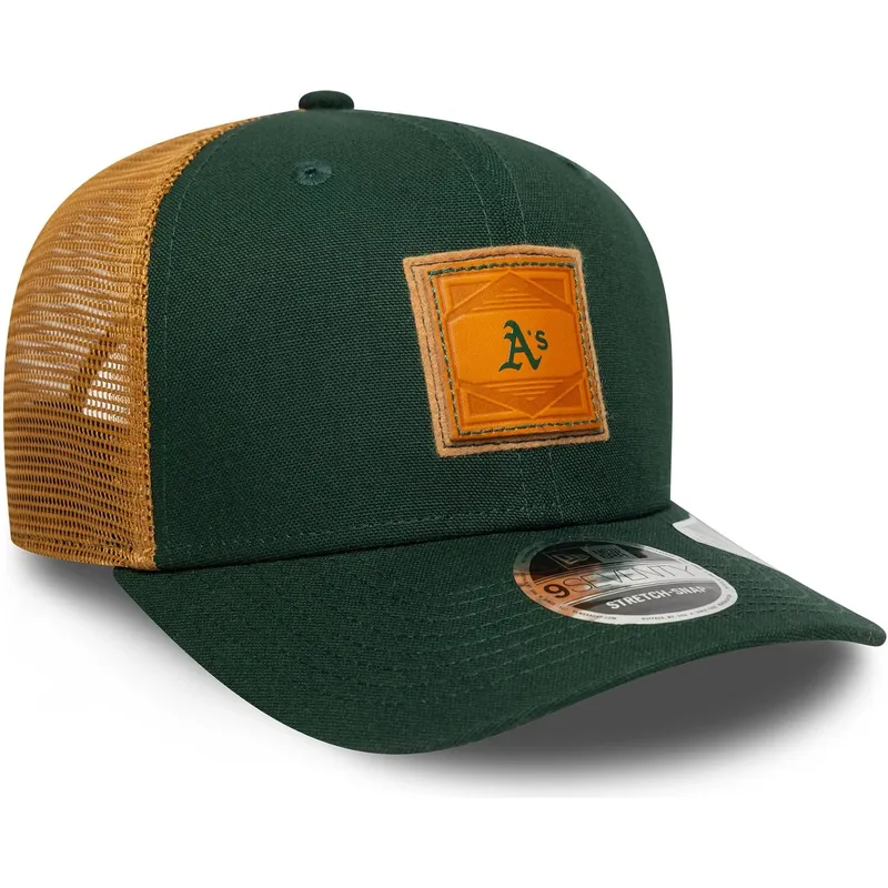 kapa-zaobljena-zelena-snapback-9seventy-stretch-snap-debossed-oakland-athletics-mlb-new-era