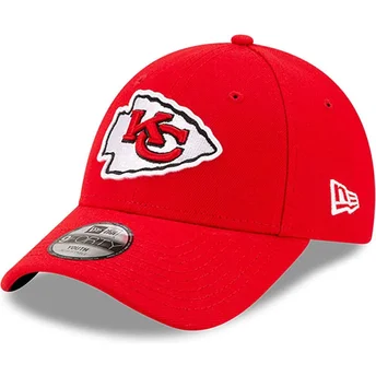 Kape zaobljena crvena podesiva traka za djecu 9FORTY The League Kansas City Chiefs NFL New Era
