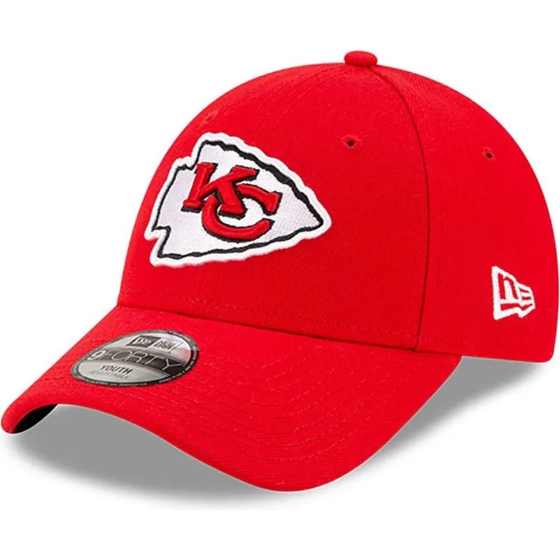cap-zaobljena-red-adjustable-strap-za-djecu-9forty-the-league-kansas-city-chiefs-nfl-new-era