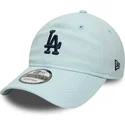 kapa-zaobljena-plava-podesiv-9twenty-linen-los-angeles-dodgers-mlb-new-era