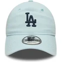 kapa-zaobljena-plava-podesiv-9twenty-linen-los-angeles-dodgers-mlb-new-era