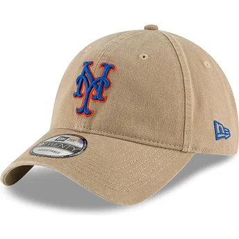 Cap zaobljena beige adjustable strap 9TWENTY Core Classic New York Mets MLB New Era