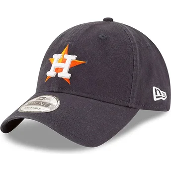 New Era Curved Brim 9TWENTY Core Classic Houston Astros MLB Navy Blue Adjustable Cap
