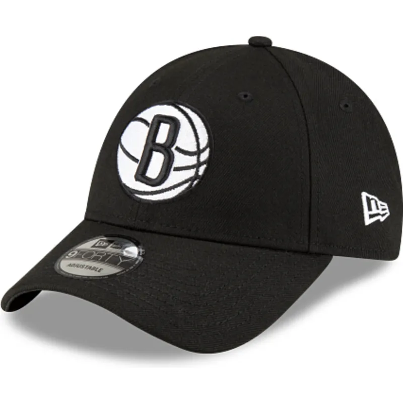 cap-zaobljena-black-adjustable-strap-9forty-the-league-brooklyn-nets-nba-new-era