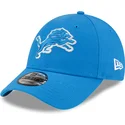 new-era-curved-brim-9forty-the-league-detroit-lions-nfl-blue-adjustable-cap