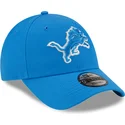 new-era-curved-brim-9forty-the-league-detroit-lions-nfl-blue-adjustable-cap