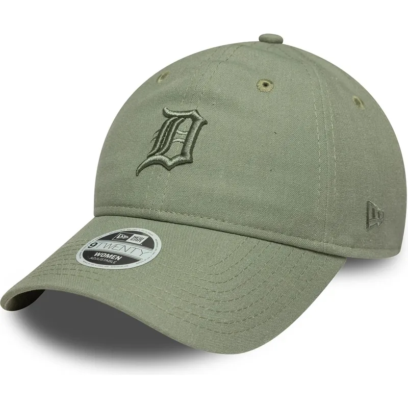 kapa-zaobljena-zelena-podesiv-9twenty-linen-detroit-tigers-mlb-new-era