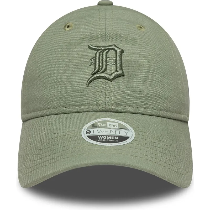 kapa-zaobljena-zelena-podesiv-9twenty-linen-detroit-tigers-mlb-new-era