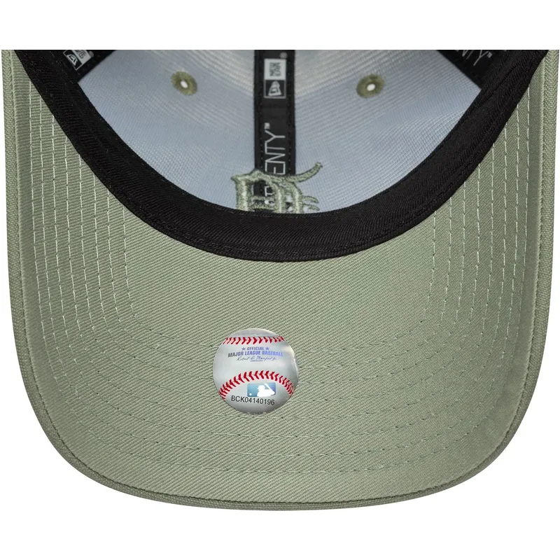 kapa-zaobljena-zelena-podesiv-9twenty-linen-detroit-tigers-mlb-new-era