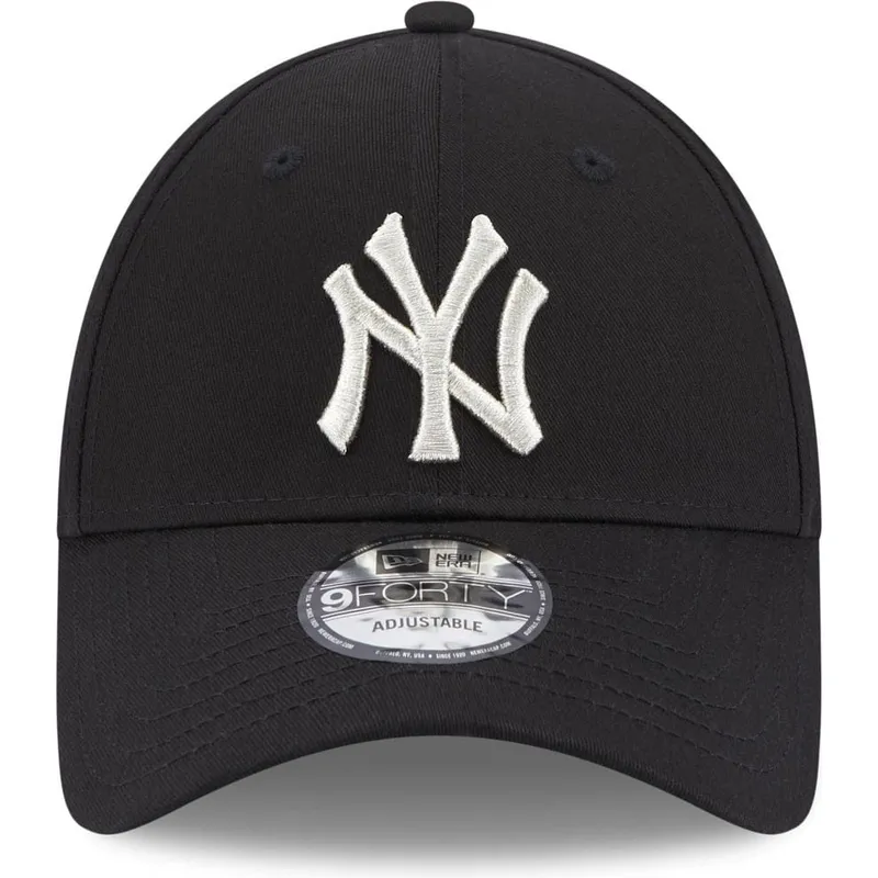 kapa-zaobljena-crna-podesiv-9forty-metallic-new-york-yankees-mlb-new-era