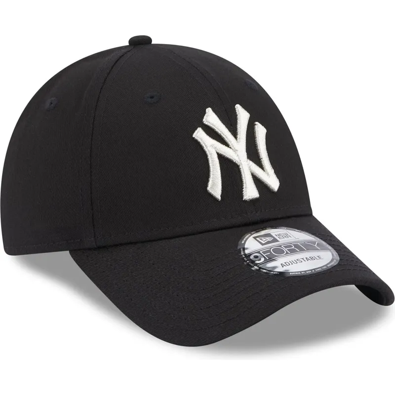 kapa-zaobljena-crna-podesiv-9forty-metallic-new-york-yankees-mlb-new-era