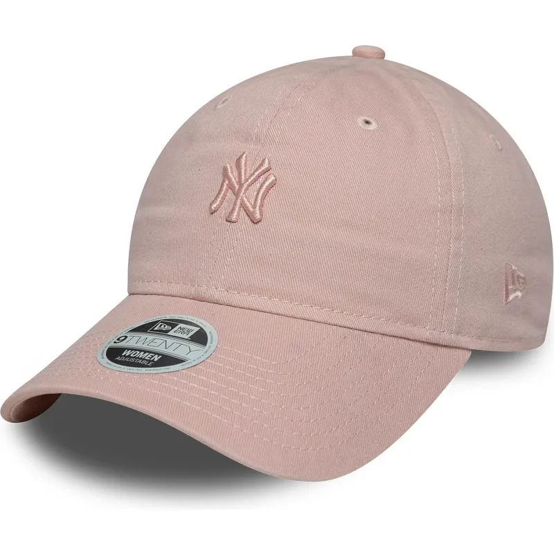 kapa-zaobljena-ruzicasta-podesiv-9twenty-mini-washed-new-york-yankees-mlb-new-era