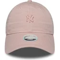 kapa-zaobljena-ruzicasta-podesiv-9twenty-mini-washed-new-york-yankees-mlb-new-era