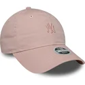 kapa-zaobljena-ruzicasta-podesiv-9twenty-mini-washed-new-york-yankees-mlb-new-era
